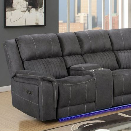 Cassa Fabric Electric Recliner Corner Sofa