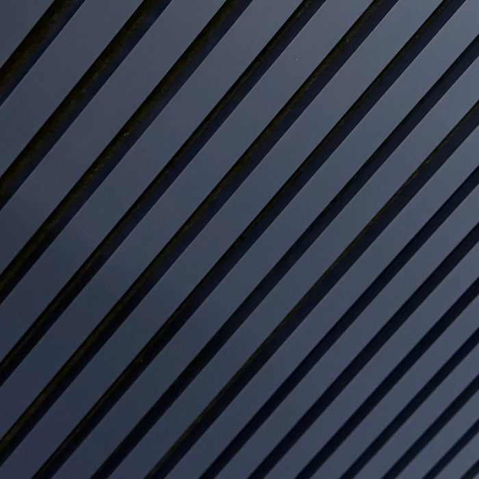 Coloured Acoustic Slatted Wall Panels - 3 sided -