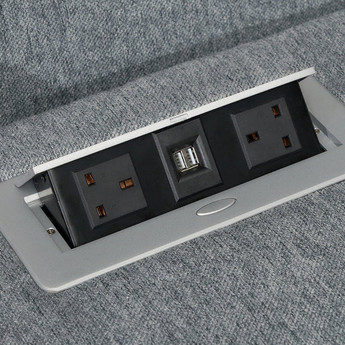 Linden Fabric Electric Recliner Corner