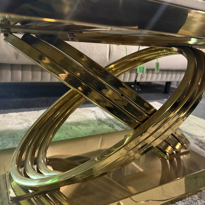 Elina Gold cream marble coffee table