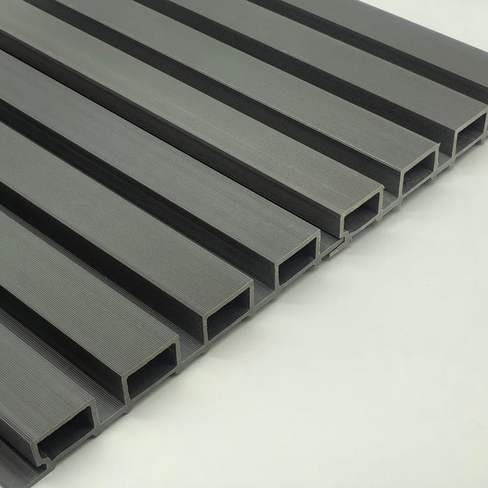 Hydroslat™️ Luxe Black Wpc composite waterproof outdoor Panel -Various Sizes