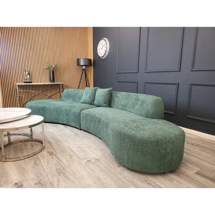 Florida Curved sofa in boucle in various colours