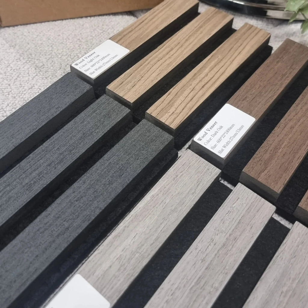 Slattherm™️ Acoustic Premium wooden wall Panels sample pack