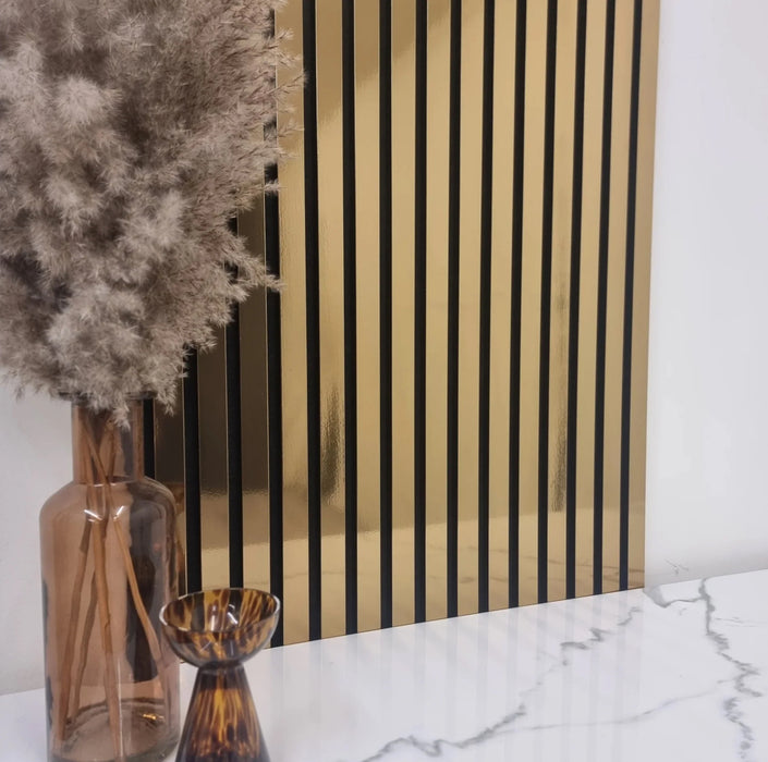 Slattherm™️ Acoustic Gold Premium wooden wall Panel 2400mm x 600mm x 22mm