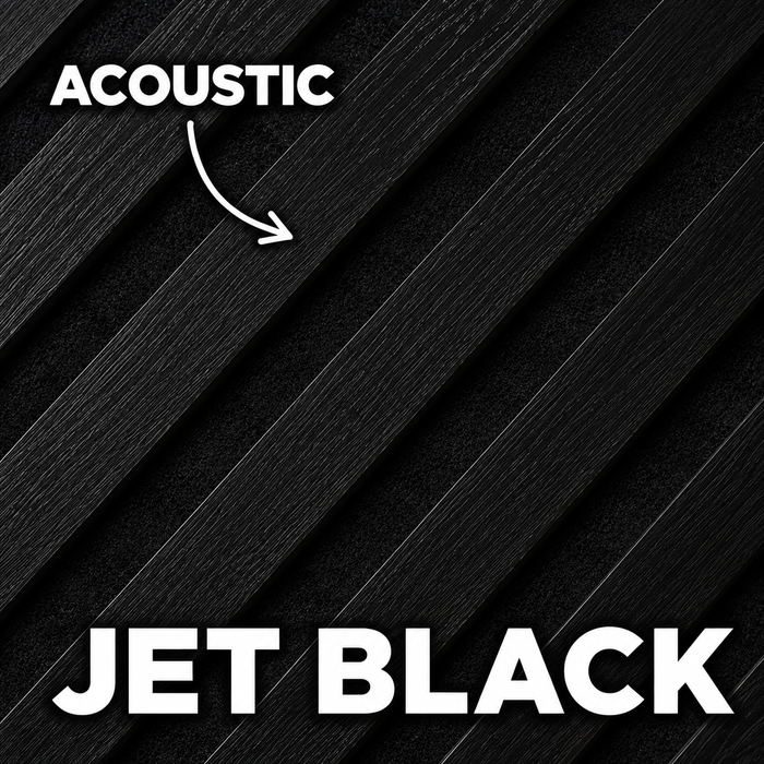 Premium Acoustic Wall Panels – Wooden Slatted Felt Back Panel 2400mm x 600mm x 17mm (1.44m²)