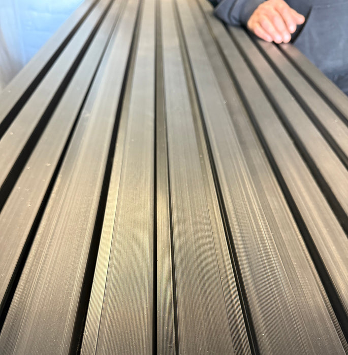 Hydroslat™️ Luxe Black Wpc composite waterproof outdoor Panel -Various Sizes