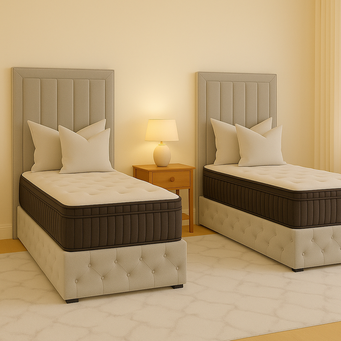 Portofino Luxury 70 Inch Headboard Fabric Bed Frame- Various Sizes