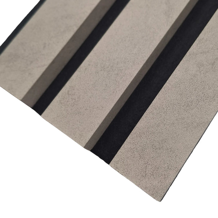 Coloured Acoustic Slatted Wall Panels - 3 sided -