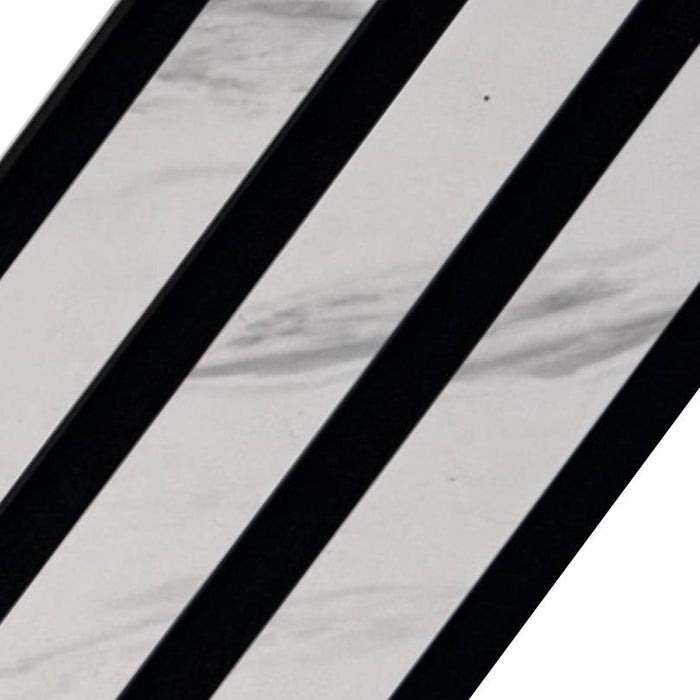 Slattherm™️ Acoustic White marble Premium wooden wall Panel 2400mm x 600mm