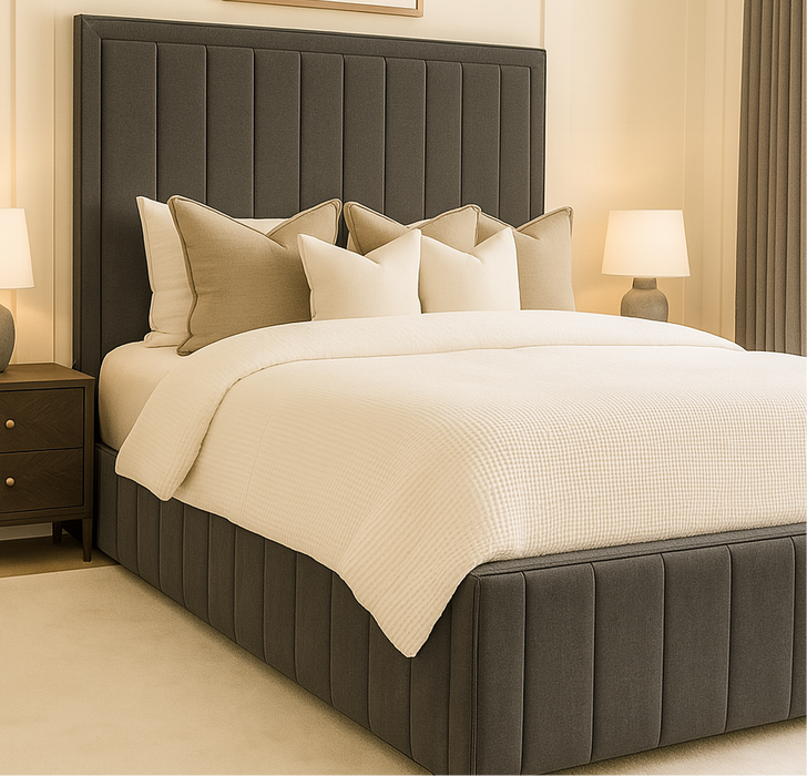 Lily 70 Inch Headboard Fabric Bed Frame