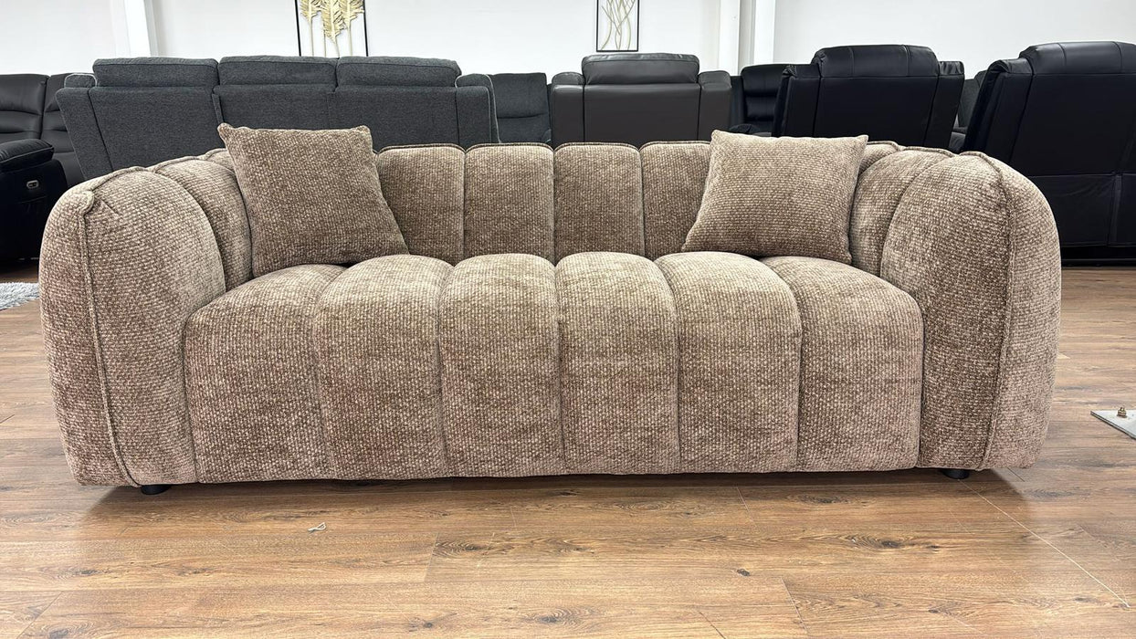 Mayfair 3 Seater & 2 Seater in Mocha fabric