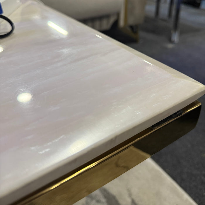 Elina Gold cream marble coffee table