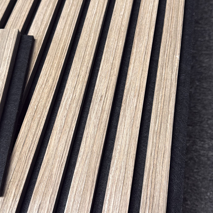 Slattherm™️ Acoustic Light Oak Premium wooden wall Panel 2400mm x 600mm x 23mm
