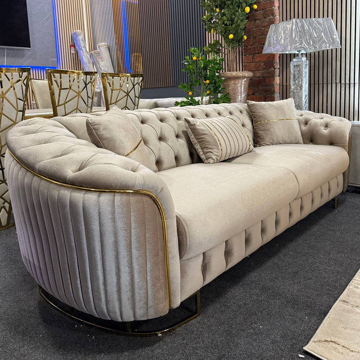 Luxury Calcutta 2&2 in plush velvet sofa set