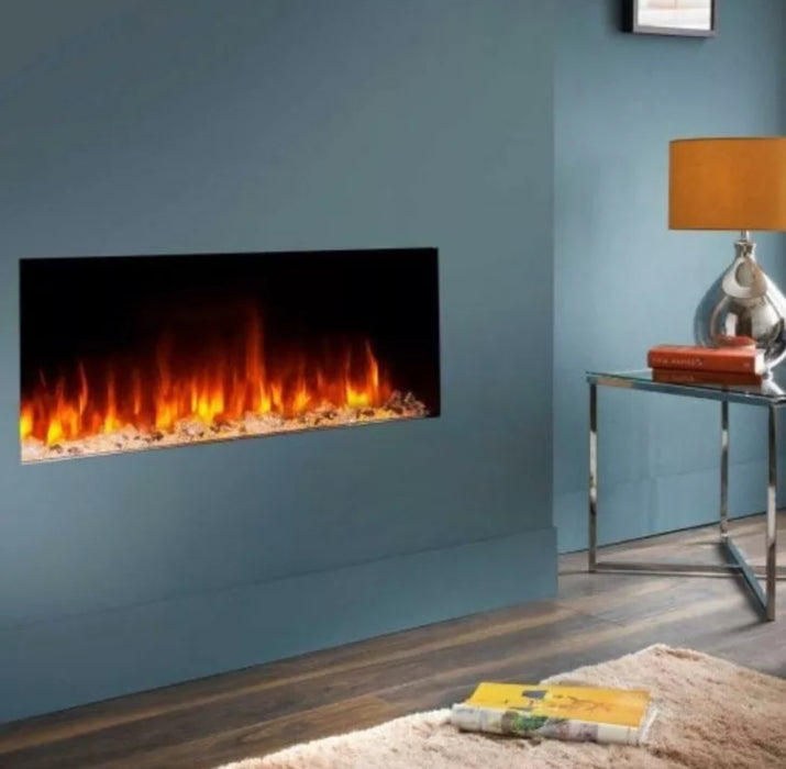 Media wall electric fire 890mm L.E.D