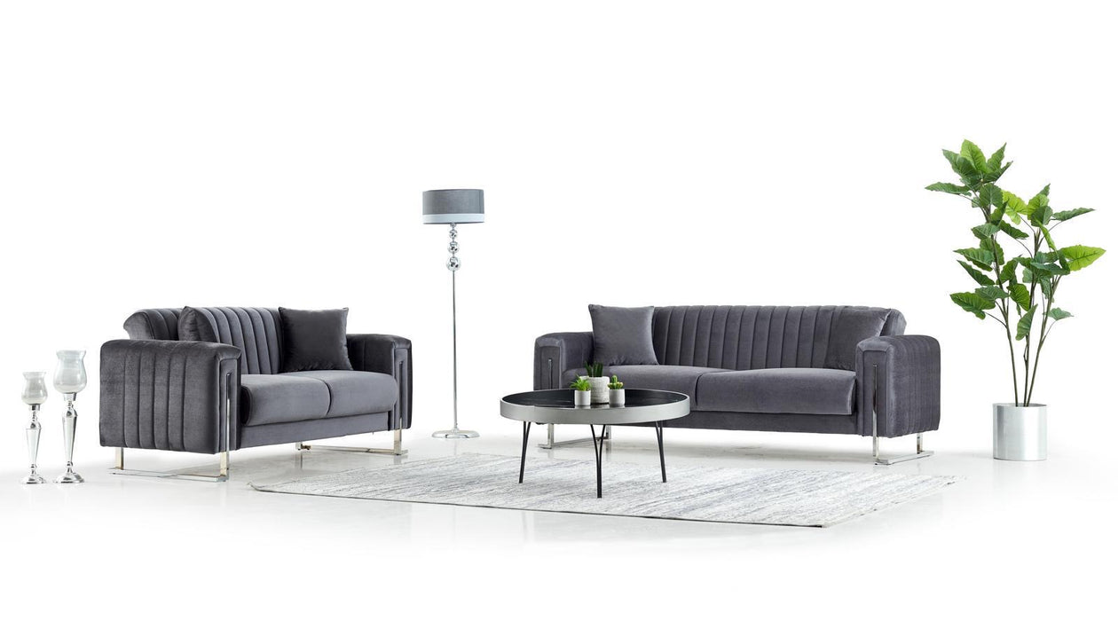 Aurora 3&2 plush velvet sofa bed set