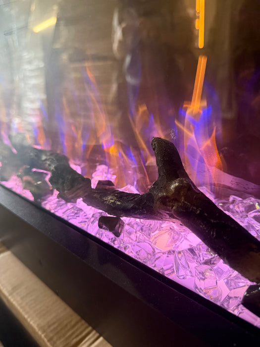 Media wall electric fire 890mm L.E.D