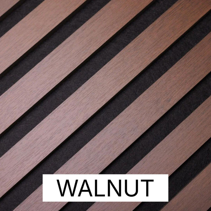 Premium Acoustic Wall Panels – Wooden Slatted Felt Back Panel 2400mm x 600mm (1.44m²)