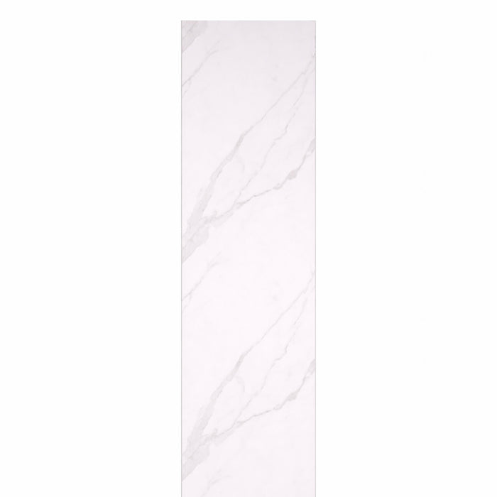 Aquapanl™️ PVC Carrara white & Grey marble waterproof 2400mm x 600mm bathroom or kitchen panel