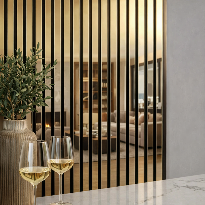 Premium Acoustic Wall Panels – Wooden Slatted Felt Back Panel 2400mm x 600mm (1.44m²)