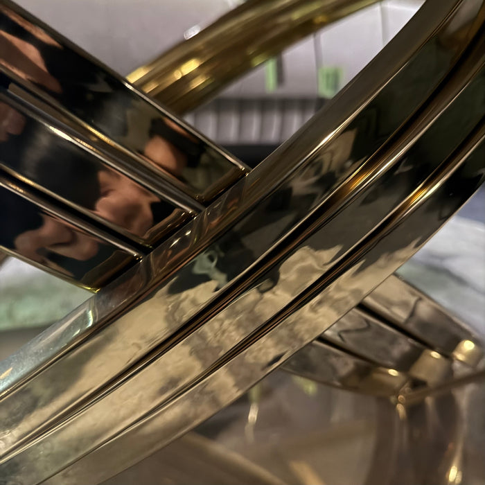 Elina Gold cream marble coffee table