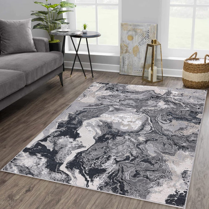Nevada 9788 Black Rug