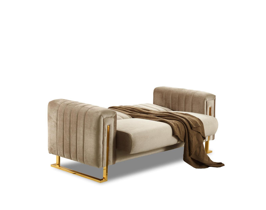 Aurora 3&2 plush velvet sofa bed set