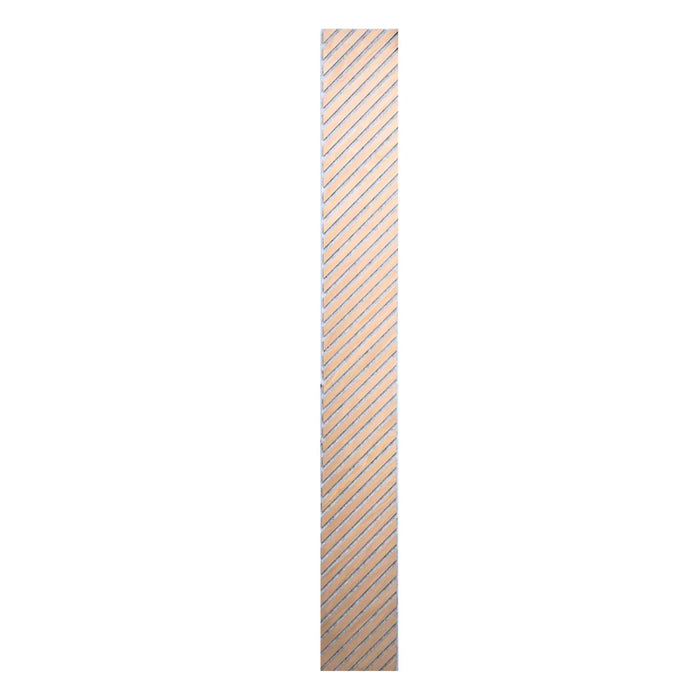 Chevron Natural Wood on Grey felt Acoustic Premier 3 Sided wooden wall Panel 2400mm x 600
