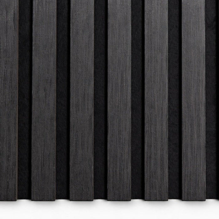 Acoustic Matte Black Premium wooden wall Panel 2400mm x 600mm
