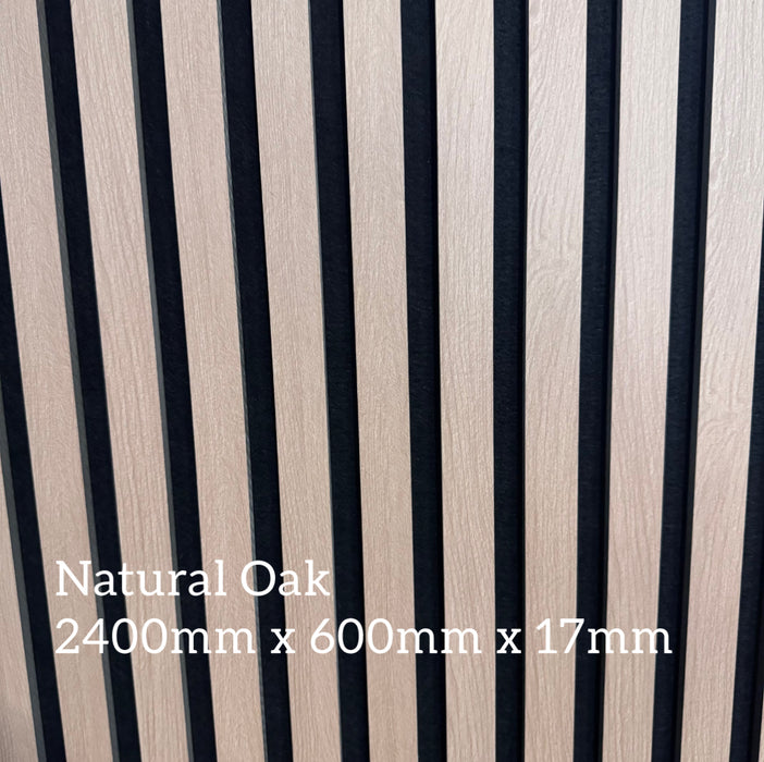 Slattherm™️ Acoustic Premium wooden wall Panels 2400mm x 600mm