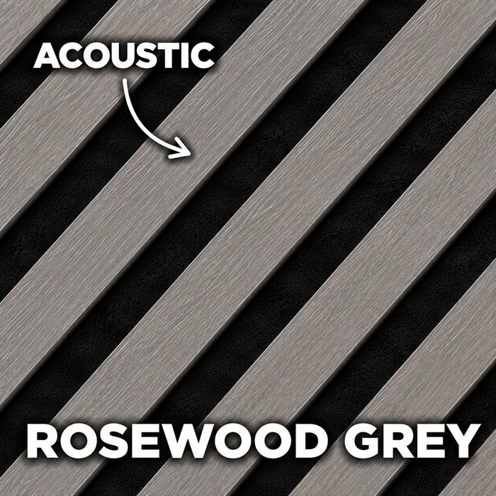 Premium Acoustic Wall Panels – Wooden Slatted Felt Back Panel 2400mm x 600mm x 17mm (1.44m²)