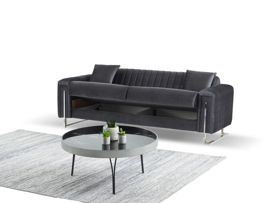 Aurora 3&2 plush velvet sofa bed set