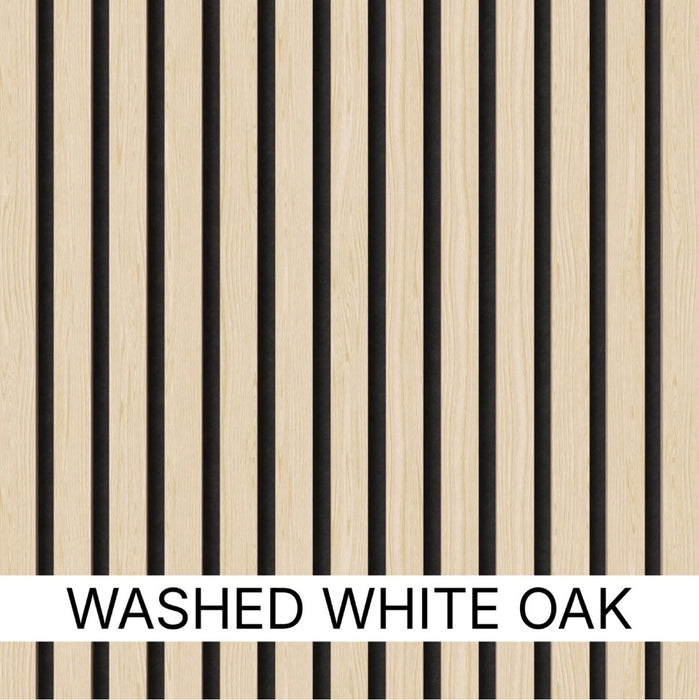 Premium Acoustic Wall Panels – Wooden Slatted Felt Back Panel 2400mm x 600mm (1.44m²)