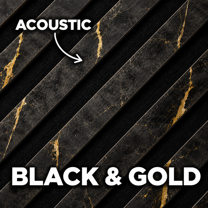 Premium Acoustic Wall Panels – Wooden Slatted Felt Back Panel 2400mm x 600mm x 17mm (1.44m²)