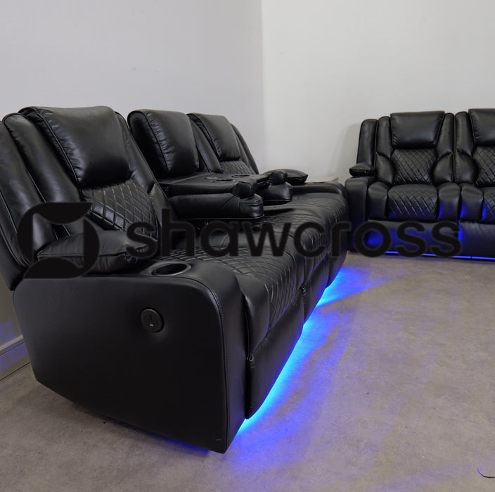 Trendsetter Black Cinema Electric Recliner Sofa Collection