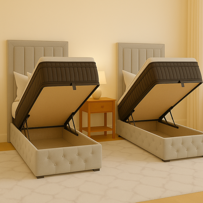 Portofino Luxury 70 Inch Headboard Fabric Bed Frame- Various Sizes