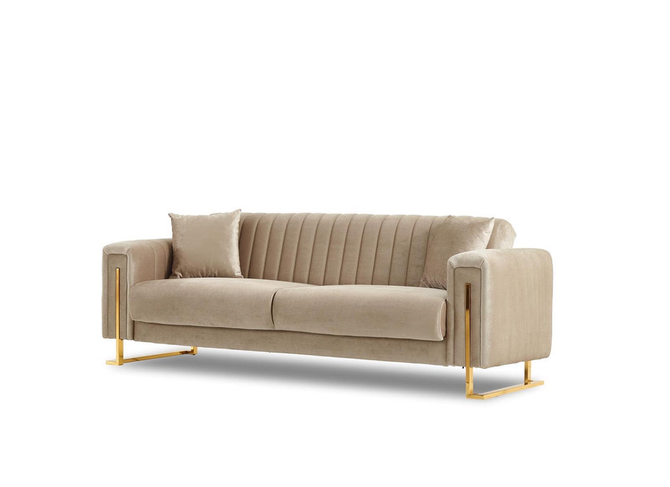 Aurora 3&2 plush velvet sofa bed set