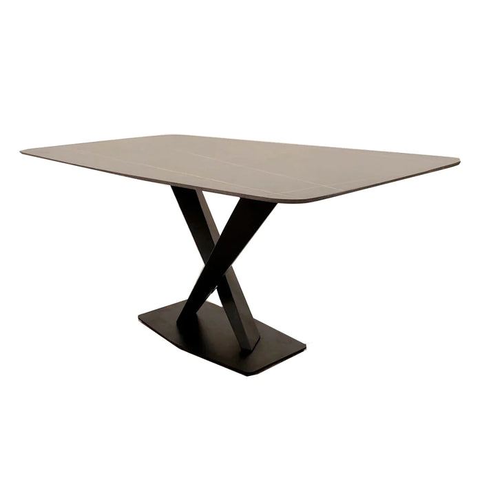 Apollo 1.6m Sintered stobe in black & Gold Dining table