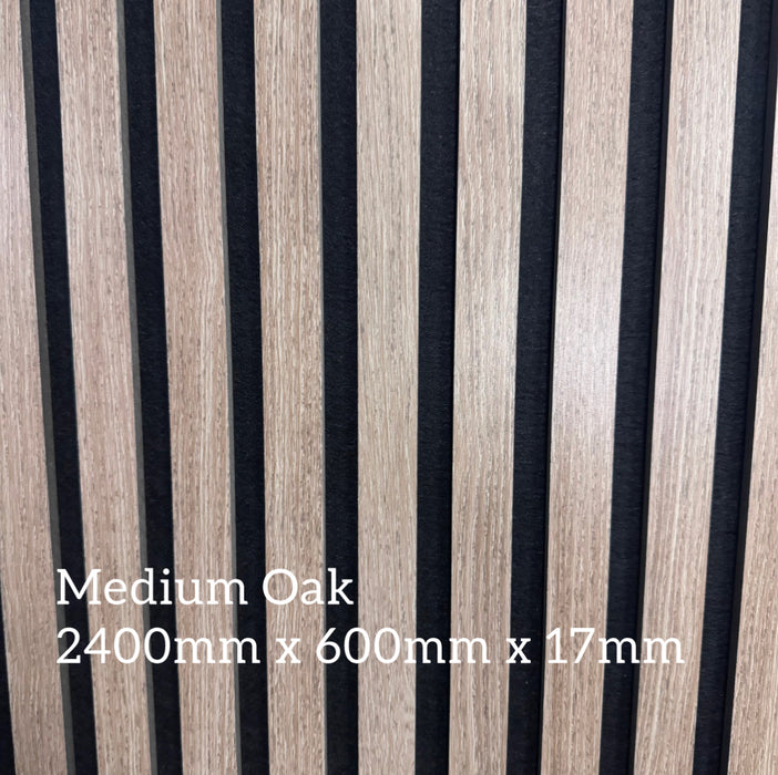 Slattherm™️ Acoustic Premium wooden wall Panels 2400mm x 600mm