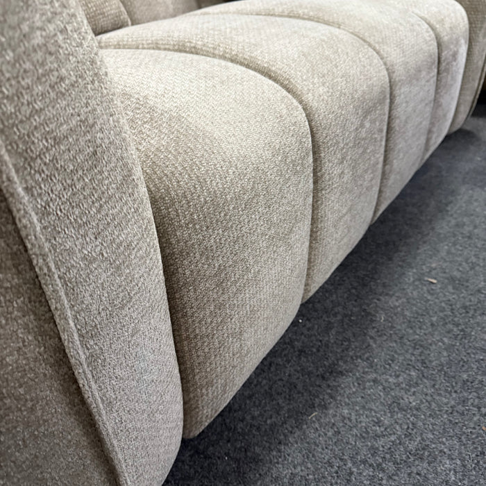 Pumpkin 3 Seater & 2 Seater in oatmeal fabric