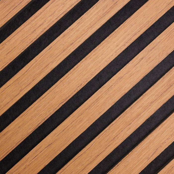 Teak Premium Acoustic Wall Panel – Wooden Slatted 2400mm x 600mm (1.44m²)