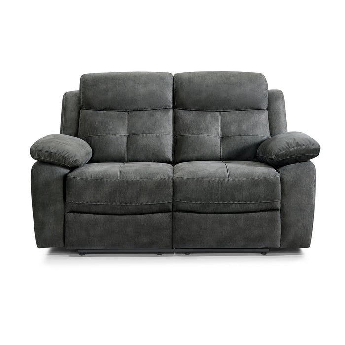 Conan Grey Fabric Manual Recliner Sofa Set
