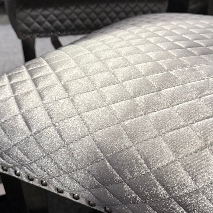 Louis marble 130Cm Round Dining Set With 4 Lewis Button Back Lion Chairs