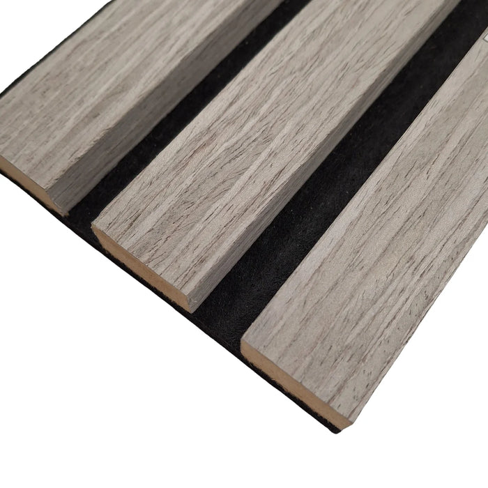 Acoustic Premier 3 Sided wooden wall Panel 2400mm x 640mm x 21mm - Multiple Colours