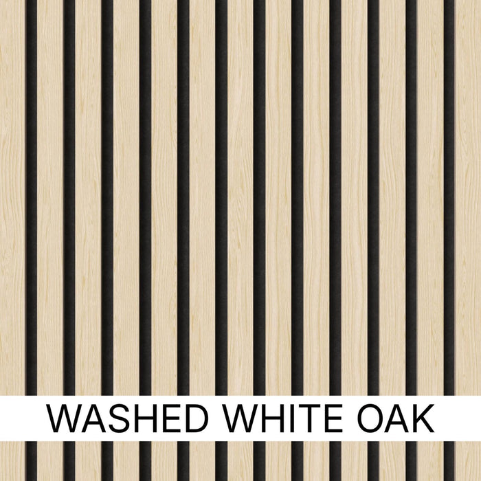 Premium Acoustic Wall Panels – Wooden Slatted Felt Back Panel 2400mm x 600mm (1.44m²)