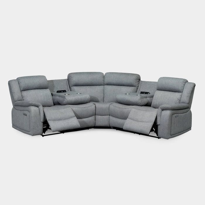 Linden Fabric Electric Recliner Corner