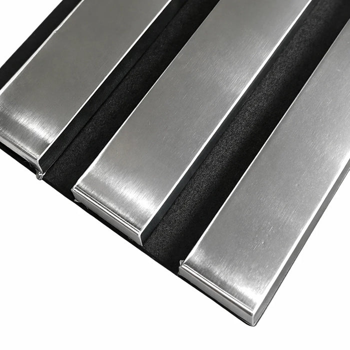 Coloured Acoustic Slatted Wall Panels - 3 sided -