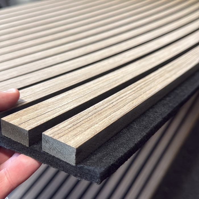 Slattherm™️ Acoustic Light Oak Premium wooden wall Panel 2400mm x 600mm x 23mm