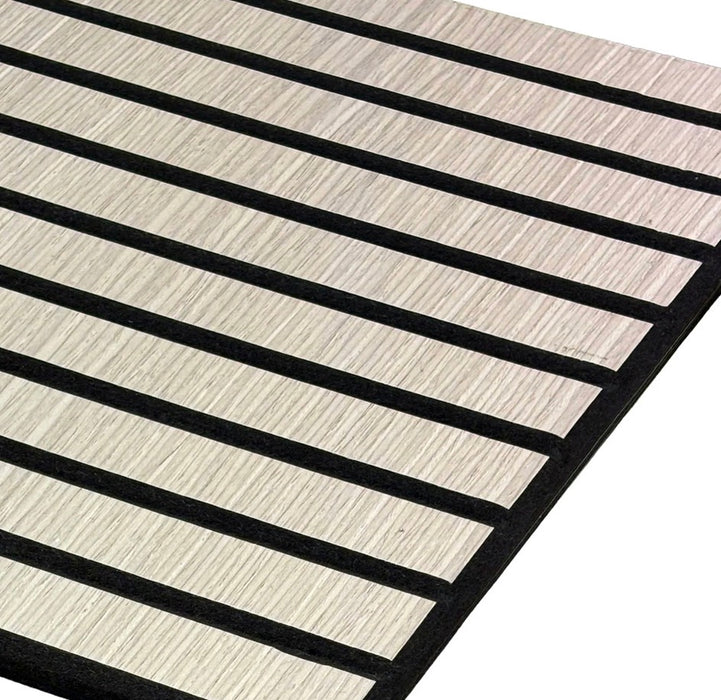 Lite weight Slatted Acoustic Wall Panels - 120x30cm (Set Of 4 )Self Adhesive, 5 Colours