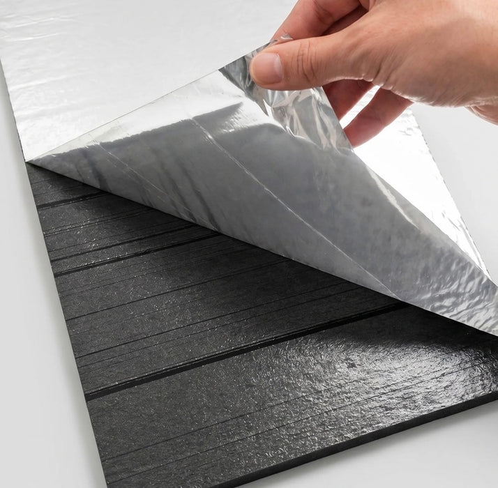 Lite weight Slatted Acoustic Wall Panels - 120x30cm (Set Of 4 )Self Adhesive, 5 Colours